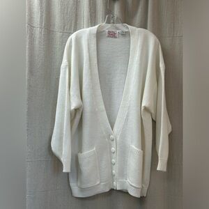 Pacific Place Plus /Off White/ NWOT V- Neck/ button down / pockets/ size 1X